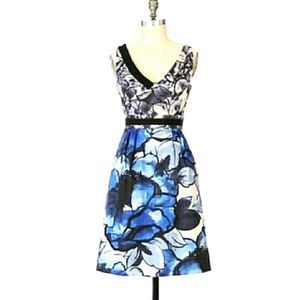 NWT Moulinette Soeurs Blue Floral Abstract Dress from Anthropologie 10